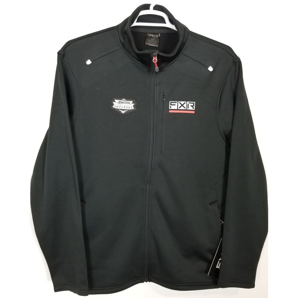 FXR Men Elevation Tech Zip Up Jacket Sz XL‎  Black Logo Softshell Work Moto